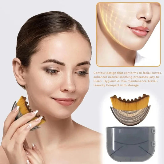 Lymphatic Contour Face Brush, Lymphatic Drainage Massager Facial Massager Face Chin Skin Sculpting Tool for Face, Ergonomically